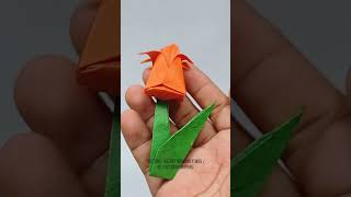 tulipan de origami tutorial en la descripción del vídeo [upl. by Amitaf784]