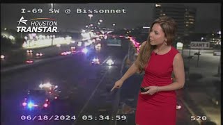 Lost load has all lanes of Southwest Freeway inbound at Bissonnet shut down [upl. by Nylahs]