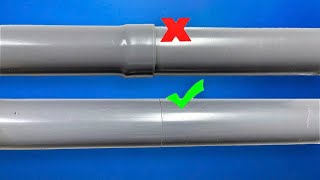 Plumber Master Shares Secret Tips for Connecting PVC Pipe Without Shutting Off Water [upl. by Bohman]