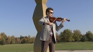 Alexandru Tomescu  “Lăutarul” de George Enescu la Coloana infinitului [upl. by Ellenod]