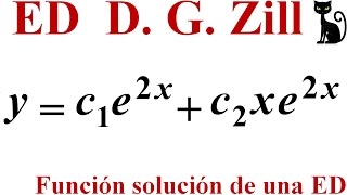 Probar que una función es solución de una ED Zill 1123 [upl. by Ada]