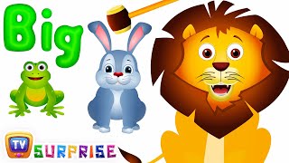 Learn Sizes amp Wild Animals for Kids  ChuChu TV Surprise Eggs [upl. by Notsuj]