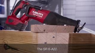 INTRODUCING Hilti SR 6A22 Reciprocating Saw [upl. by Ahsenor245]