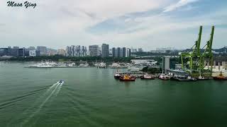 The Port of Singapore the worlds busiest transshipment port [upl. by Enois]