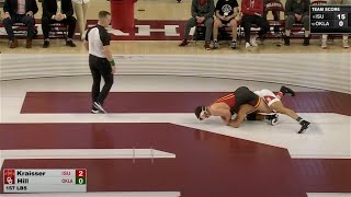 157lbs Jason Kraisser Iowa State vs Jared Hill Oklahoma0 [upl. by Aner]