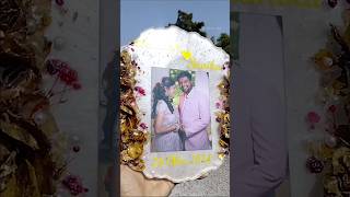 Wedding varmala preservation resin frame ytshorts resinart art wedding love ytviral trending [upl. by Nosyrb]