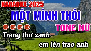 Một Mình Thôi Karaoke Tone Nữ Karaoke Đăng Khôi [upl. by Ahsok916]