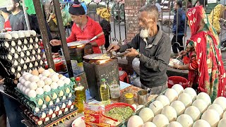 King Size Swan Egg Sandwich Egg Stuffed Combination Bread Toast  Bangladeshi Street Food [upl. by Clorinda64]