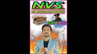 nvslabattendent navodya lab attendant self studyhow to studyNvs lab attendantbooklist nvsvacancy [upl. by Xirdnek]