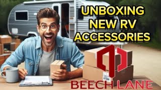 Unboxing Must Have RV Accessories Beech Lane Review [upl. by Linders]