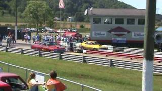 Stick Shift Drags 62 Impala vs AMC [upl. by Ayetal544]