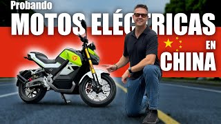 PRUEBO las MOTOS ELÉCTRICAS Nuevas⚡️ Deportivas y Urbanas en CHINA [upl. by Tolley]