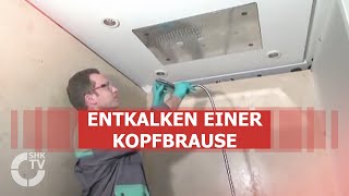 Hansgrohe Techniktipp Entkalken einer Kopfbrause  SHKTV [upl. by Uok143]