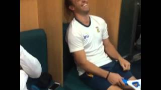 David Miller and AB de Villiers having fun with mosquito bat captured by Dale Steyn [upl. by Kurman]