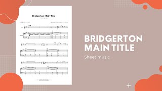 Bridgerton  Flute Sheet Music [upl. by Lemaj523]