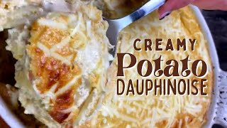 Creamy Potato Dauphinoise  Vegan Recipe [upl. by Hazem]