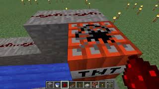 Minecraft How to Make a TNT cannon simple 183 [upl. by Yrrap]