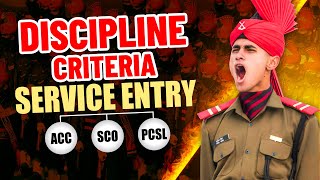 Discipline Criteria in Service Entry ACC SCO PCSL AMCNT  How is Discipline Shown in the Army [upl. by Colby]