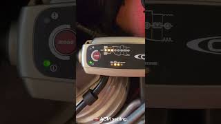 Using a CTEK MXS 50 Battery Charger to Trickle Charge ⚡️ a Porsche 911 🚘 AGM Battery 🔋 ★Bad Boy★ [upl. by Licko]