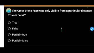 The Great Stone Face was only visible from a particular distance  Class 8th English Question [upl. by Nimrak]