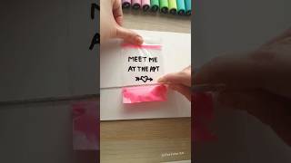 apt 💗Cute Zip Lock Bag slime Trick art drawing rosé rose slime [upl. by Ebeneser]