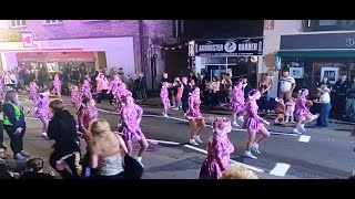 Axminster Carnival 2024 South Petherton Majorettes And Bugsy Malone Cart [upl. by Adair]