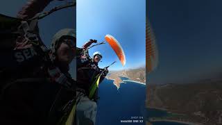 Paragliding full stall SAT beautiful paragliding parapente beautiful mediterranean turkey [upl. by Lowson237]