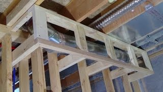 How to Build a Soffit around Ductwork [upl. by Lancelot]