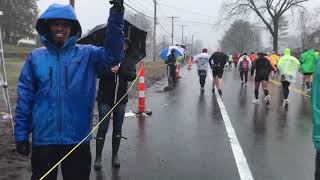 Boston marathon 2018 Heart break hill [upl. by Eizus511]