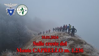 20240110 Le creste del Monte CAPRELLO  Sempreverdi Franciacorta [upl. by Lilah]