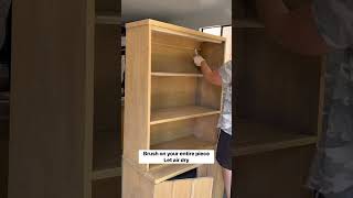 How to bleach wood with oxalic acid refinishedfurniture midcenturyfurniture diyfurnituremakeover [upl. by Anhavas]