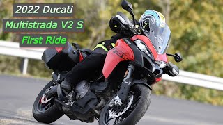 2022 Ducati Multistrada V2 S First Ride [upl. by Ahsiel]