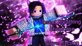 Insect Breathing Showcase in Slayer Tycoon Roblox [upl. by Atiuqcir]