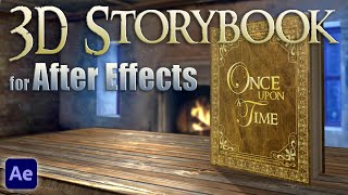 Custom 3D Storybook  Fairy Tale Book Animation  After Effects [upl. by Callida]