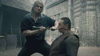 The Witcher  Blaviken Market Fight Scene Geralt Butchers Renfris Gang [upl. by Emse]