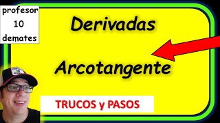 Derivadas del arcotangente Derivar funciones trigonométricas inversa [upl. by Elli]