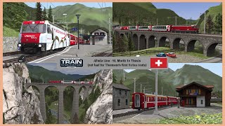 Albula Line St Moritz to Thusis Review  Train Simulator [upl. by Eekcaj176]