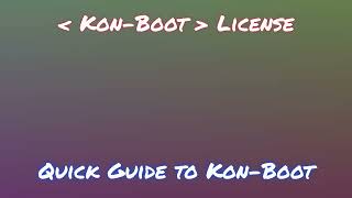 Install KonBoot on PC 2024 [upl. by Lindblad]