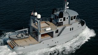 2125 meter Tansu Yachts 2004 build Motor Yacht CV 70 INTERIOR [upl. by Athallia]