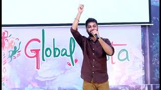 Kathalikathey Imaika nodigal  Live Performance  Kaushik Krish Hip Hop Aadhi  Global Fiesta 2K18 [upl. by Jobina]