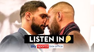 LISTENIN 👂🔉 What was said between Amir Khan amp Kell Brook during heated faceoff [upl. by Leticia712]