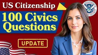 NEW 100 Civics Test Questions and Answers for US Citizenship Interview 2024  N400 Naturalization [upl. by Ong813]