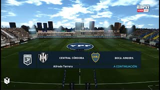 Central Cordoba vs Boca Juniors ● Copa de la liga Profesional 2024 ● PES 2021 [upl. by Sahcnip215]