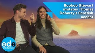 Descendants 2 Booboo Stewart imitates Thomas Dohertys Scottish accent [upl. by Nnaid]