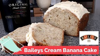 Baileys Cream Banana Cake Recipe How To Demo at Home [upl. by Oric875]