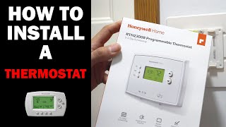 How to Install a Honeywell Thermostat [upl. by Odarnoc491]