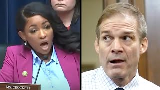 Jim Jordan Gets ROASTED by Jasmine Crockett Is Left Humiliated [upl. by Aruasor]