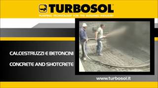 Turbosol machines on the jobsites concrete and shotcrete [upl. by Dur]