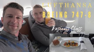 Lufthansa Boeing 7478 Business Class a culinary highlight [upl. by Kegan477]