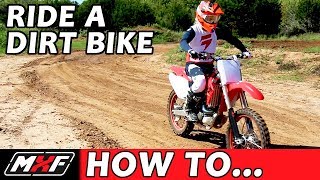 How To Ride a Dirt Bike for Beginners with a Clutch  3 EASY STEPS [upl. by Ha]